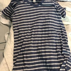 blue and white stripped shirt, xxs but can fit up to a medium